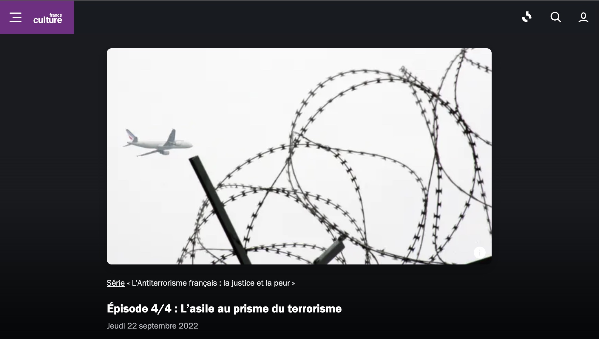 L'Antiterrorisme français : la justice et la peur.
